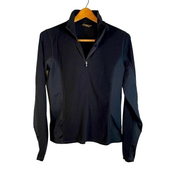 LOLE women’s athletic jacket 1/4 zip black size medium - Picture 1 of 8